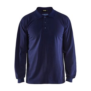 Flamskyddad långärmad piké