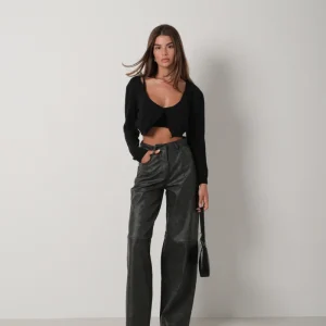 Croppade kofta med knapp