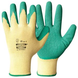 Arbetshandskar med beläggning i latex