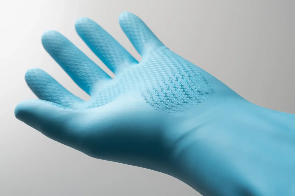 Granberg 0300 flossade kemikalieresistenta handskar i vinyl - Bild 3