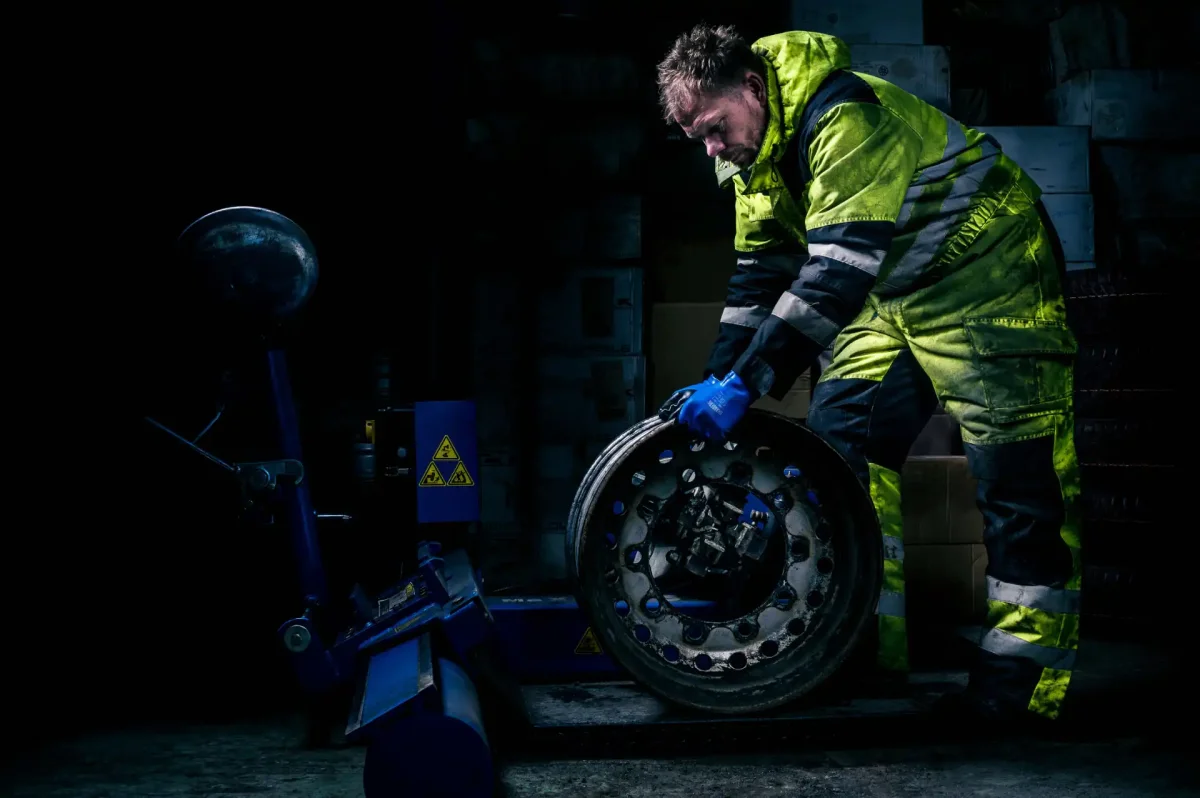 Montagehandskar med dubbel nitrilbeläggning vattentäta - Bild 3