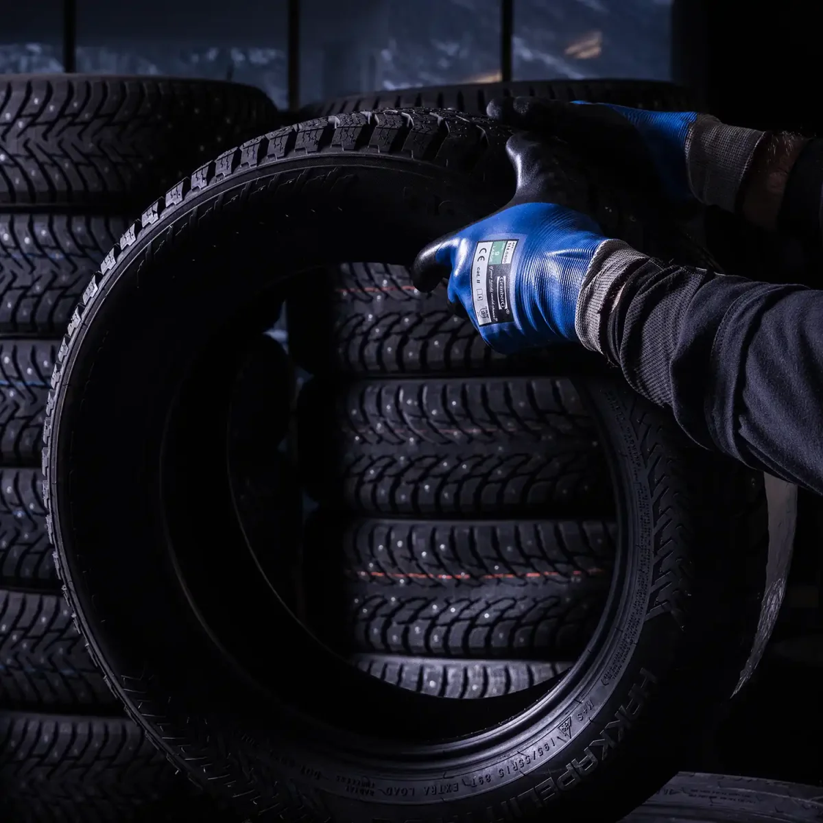 Montagehandskar med dubbel nitrilbeläggning vattentäta - Bild 4