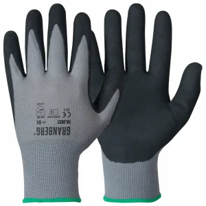 Montagehandskar polyester med sandaktig nitrilbeläggning fler storlekar