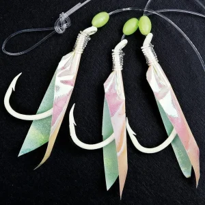 Deep sea D5 size 3/0 3 lumi hooks