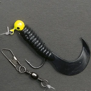 Curlytackel enkel svart stl 3/0