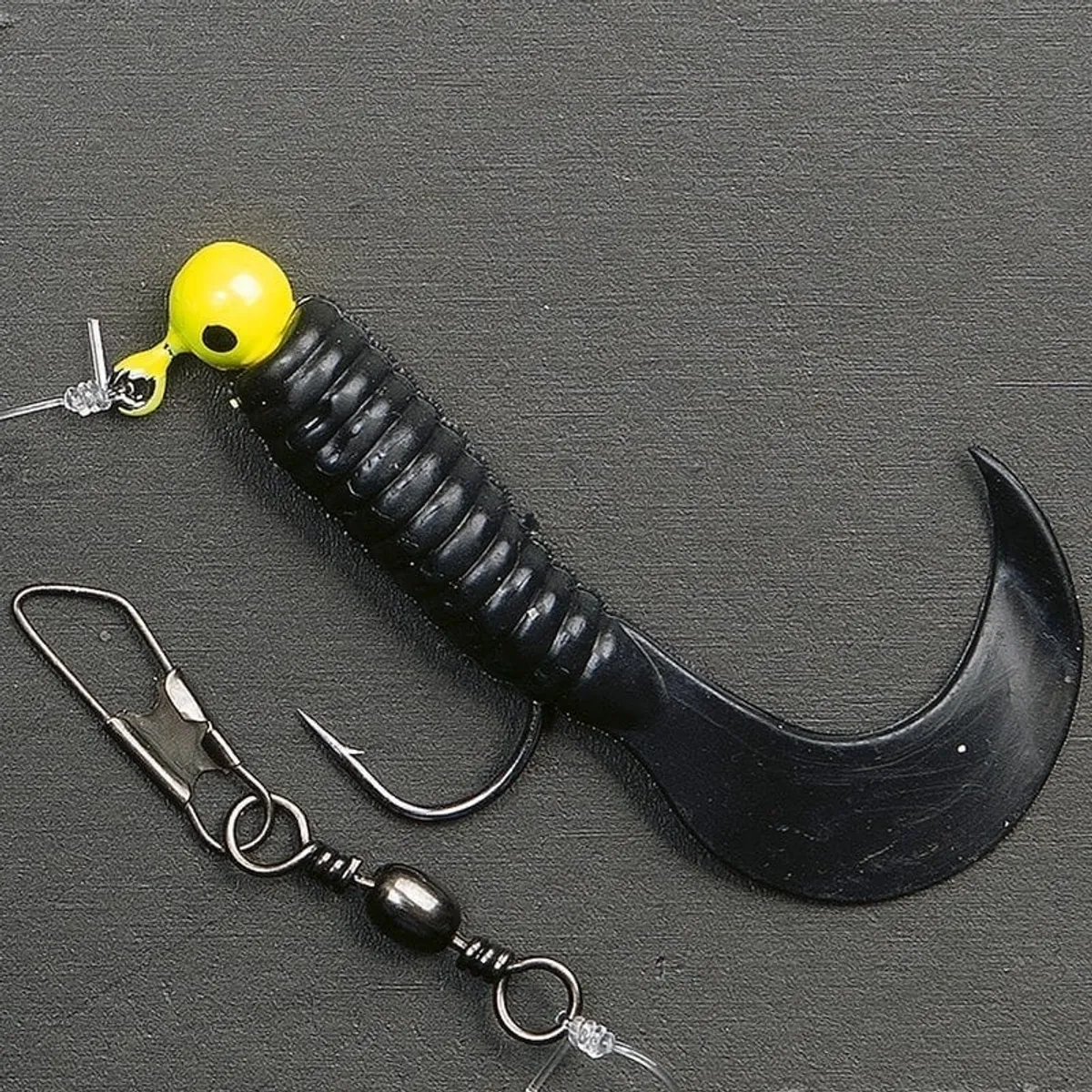 Curlytackel enkel svart stl 3/0