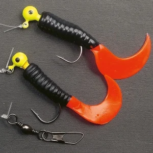 Curlytackel dubbel svart/röd stl 3/0