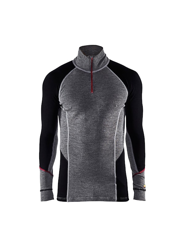 Underställ ziptröja XWARM, 100% Merinoull