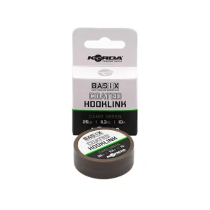 Korda Basix Coated Hooklink Camo Green 25 lb 10 m