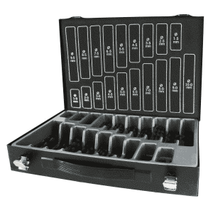 Borrlåda från Terrax med 170 stycken valsade 1-10 mm. borr