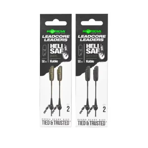 Korda Leadcore Leader Heli Weed Weed / Silt 3 per pack - 1 m