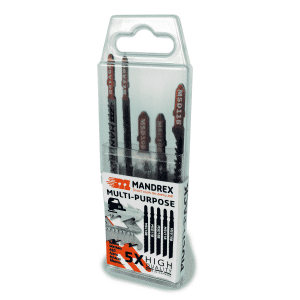 Sticksågblad förpackning med en av varje från Mandrex