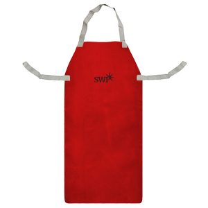 Svetsförkläde i rött läder – flera storlekar