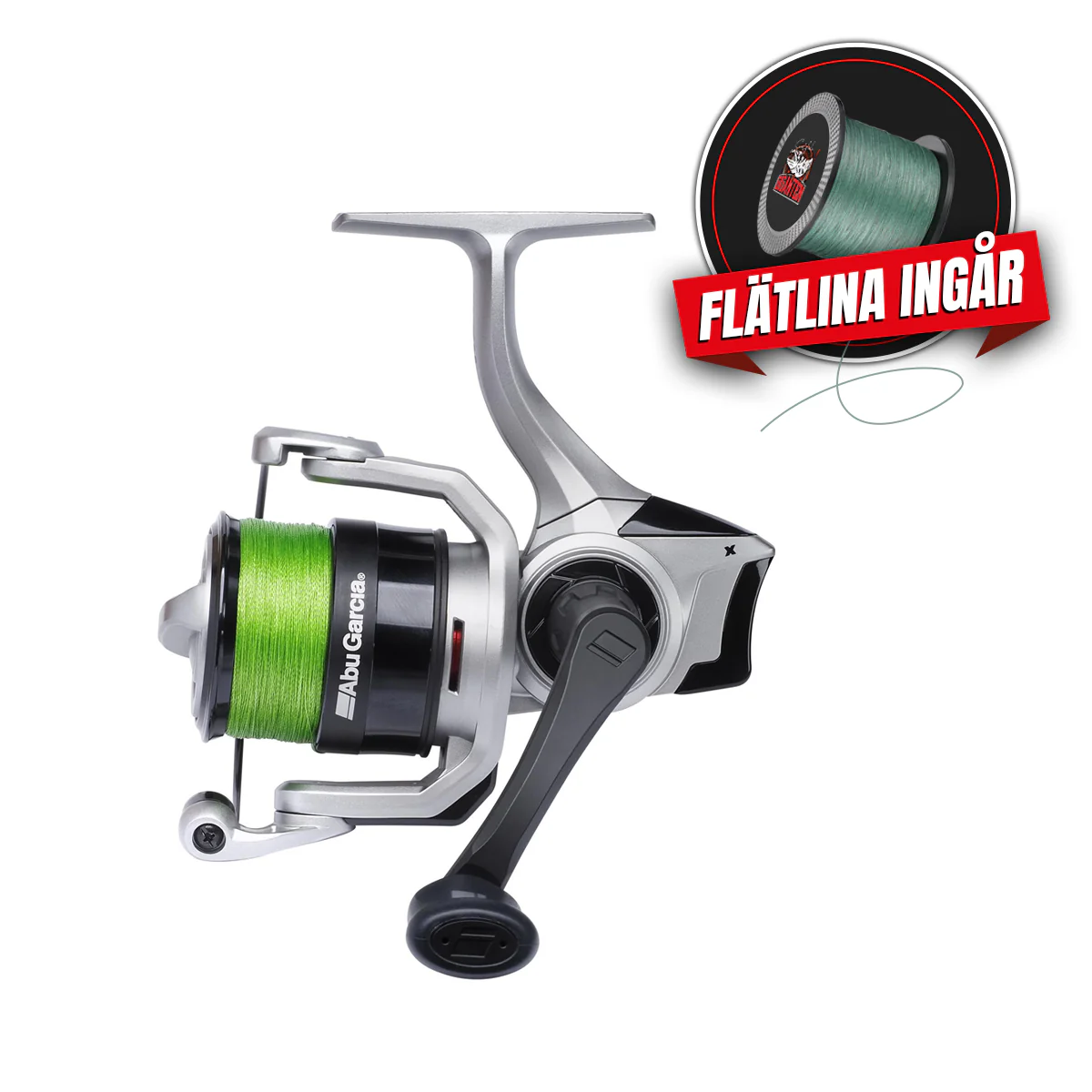 Abu Garcia MAX X 2500 (inkl påspolad flätlina), Haspel