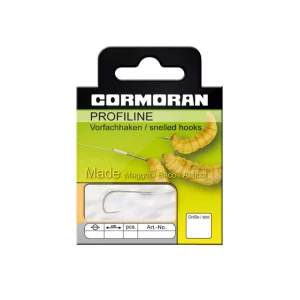 Cormoran Profiline MAGGOT färdiga tafsar med krok, 10-pack