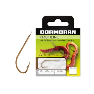 Cormoran Profiline WORM färdiga tafsar med krok, 10-pack