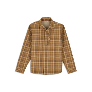 Simms Coldweather Shacket Flannel - Schooner Plaid Bronzeback
