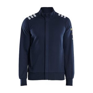 Flamskyddad sweatshirt med dragkedja