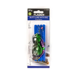 Fladen Butt Lure Plattfiskrigg Green Silver