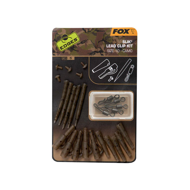 Fox Edges Camo Slik lead clip kit size 10 x 5-pack - Bild 2