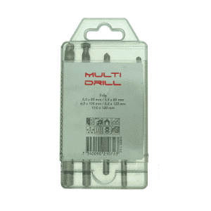 Tungstenscarbideborr universal sats med 5 st borr