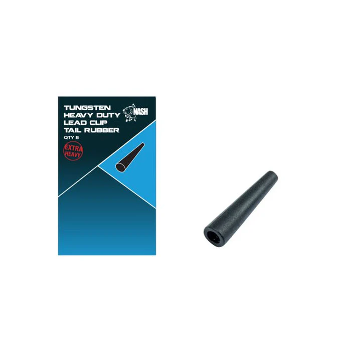 Nash Tungsten Heavy Duty Lead Clip Tail Rubber, 8-pack - Bild 2