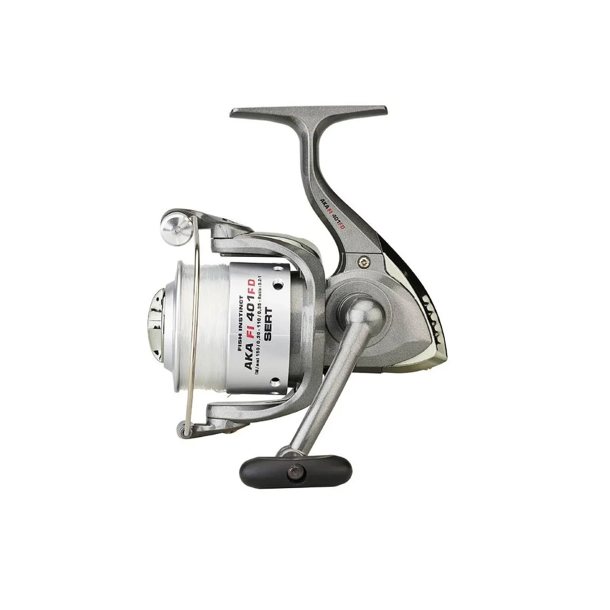 Sert AKA FI 301FD (inkl påspolad 180m 0.25mm nylonlina), Haspel - Bild 2