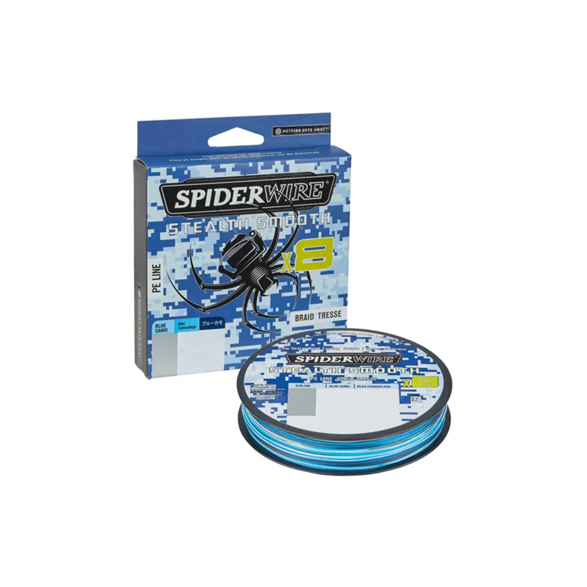 SpiderWire Stealth Smooth PE X8 Braid, Blue Camo 150m - Bild 2