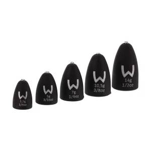 Westin Tungsten Bullet Weights Matte Black