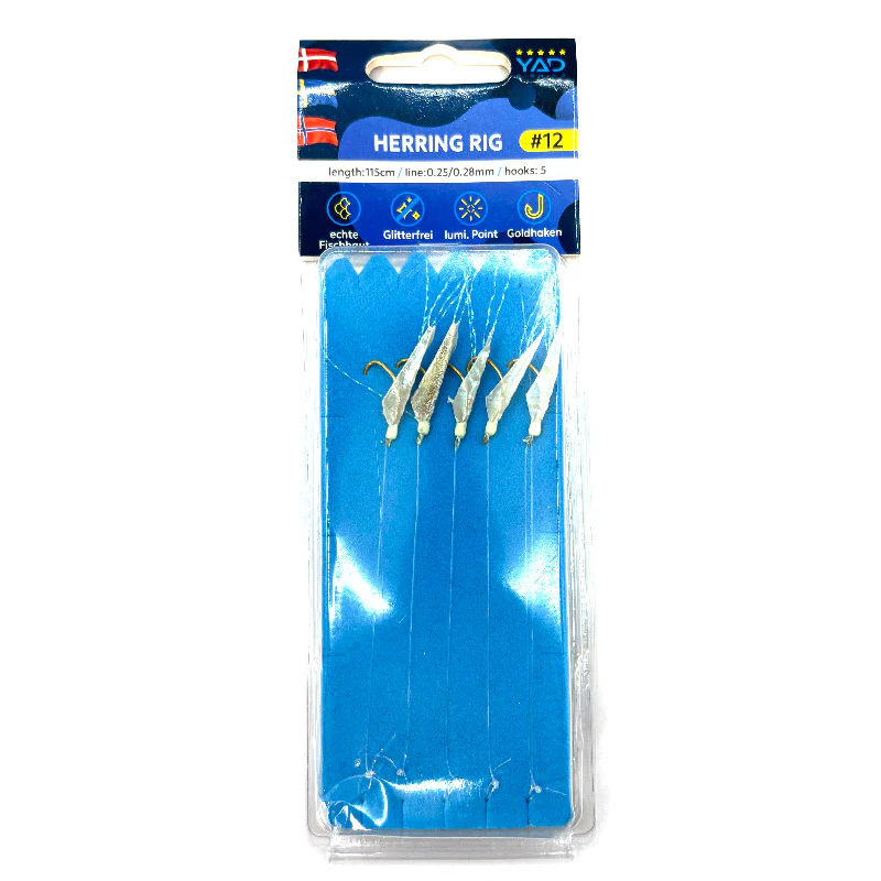 YAD Sillhäckla Fishskin med guldkrok 5-krokar