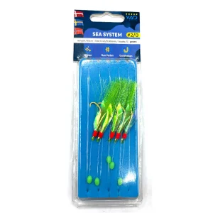 YAD Makrill Häckla  Green Flash 2/0 5-krokar